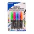 Bazic Fine Tip Mini Fancy Colors Permanent Marker w/ Cap Clip (5/Pack)  BZ1263