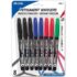Bazic Fine Tip Assorted Permanent Markers w/ Pocket Clip (8/Pack)  BZ1291
