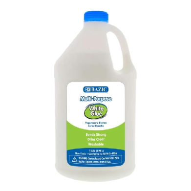 Bazic Multi-Purpose Washable White Glue Gallon  128FL OZ   BZ2019