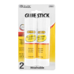Bazic All Purpose Large Glue Sticks  -2pk (1.27oz/36g)  BZ2024
