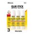 Bazic All Purpose Medium Glue Sticks  -3pk (0.7oz/21g)  BZ2025