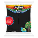 Bazic Non-Hardening Modeling Clay - 4ct/4oz -1lb Black  BZ3331