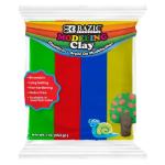 Bazic Non-Hardening Modeling Clay - 4ct/4oz -1lb Primary colors  BZ3340