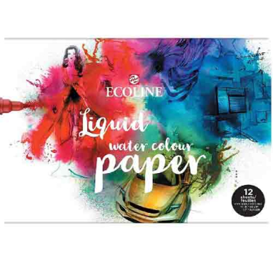 Ecoline Liquid Watercolor Print Paper Pad 11.7" x 16.5" -  A3(12ct Sheets, 110lb)  RT91580011