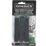 General's Jumbo Compressed Charcoal Sticks - (3 Pack) 2B, 4B, 6B Assortment  960ABP
