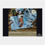 Rembrandt Toned Mixed Media Paper Pad Mystical Blue 11.7"x16.5" , 120lbs 93080031