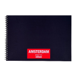 Amsterdam Black Hard, Spiral-bound Sketchbook (A3)   11.69"x16.53"   93023020