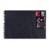 Amsterdam Black Hard, Spiral-bound Sketchbook (A4)  8.27"x11.69"   93023021