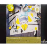 Rembrandt Toned Mixed Media Paper Pad Industrial Grey 11.7"x16.5" , 120lbs 93080001