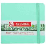 Royal Talens Art Creation Fresh Mint Hard-bound Sketchbook  4.7"x4.7"   9314034M