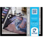 Royal Talens Van Gogh Water Color Paper Pad   4"x6" - Black Cold Press (15 Sheets, 140lb) RT94178011