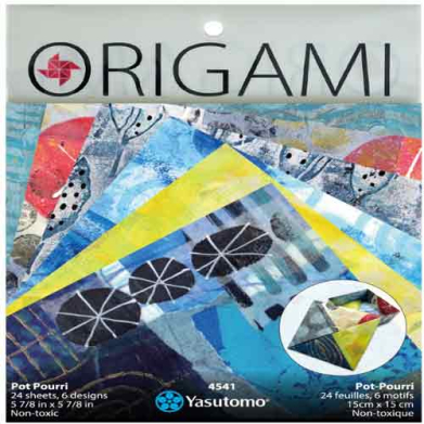 Yasutomo Painted Pot Pourri Origami Sheets 5 7/8"- (24 Sheets)