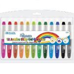 Bazic Washable Jumbo Silky Gel Crayons 12ct  BZ2569