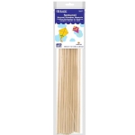 Bazic 3/8" x 12" Round Natural Wooden Dowels (20/Bag)  BZ6812
