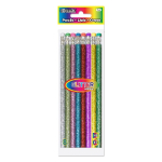 Bazic Metallic Glitter Pencils w/ Erasers  (8/pk)  BZ713