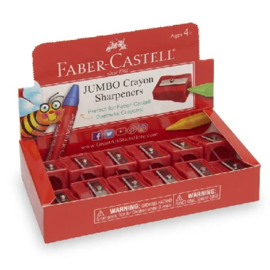 Faber-Castell Jumbo Crayon Sharpeners 12ct  FC14333