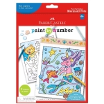 Faber-Castell Paint by Numbers Mermaid Pets Wall Art  FC14363