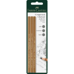 Faber Castell Pitt Compressed Charcoal Pencil Set   FC119999