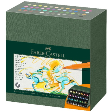 Faber Castell Pitt Artist Brush Pen Studio Box Set- 48ct   FC167192