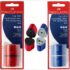 Faber Castell Grip 2001 Trio Pencil Sharpener, (Blister carded) - NO CHOICE Red & Blue  FC280175