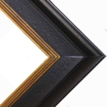 Series 20A - Rich Black Plein Air Frame with Gold Lip    FRMTP-20A-18x24
