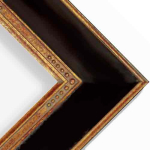 Series 240 Antique Black & Gold Embossed Plein Air   FRMTP-240M-8x10