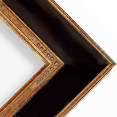 Series 240 Antique Black & Gold Embossed Plein Air   FRMTP-240M-8x10