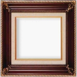 Series 296 Ornate Dark Walnut & Gold Frame with Linen Liner  FRMTP-296W-11x14