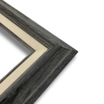 Econo Frame Drift Grey with Linen Liner - 22" x 28"