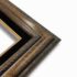 Econo Frame Tuscan Brushed Gold with Black Velvet Liner - 15" x 30"