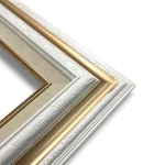 Econo Frame White Gold with Linen Liner - 20" x 24"