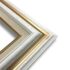 Econo Frame White Gold with Linen Liner - 15" x 30"