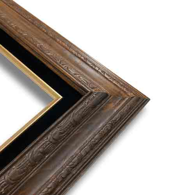 Econo Frame Walnut Stain with Black Liner - 22" x 28"