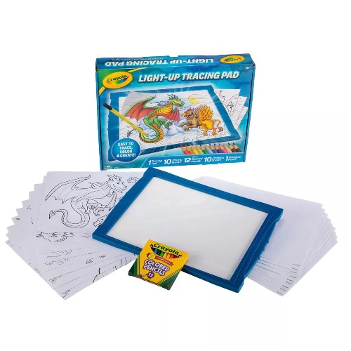 Blue crayola light up tracing pad shop
