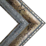 Series 010-148 Warm Antique Silver Narrow Ornate Frame  11"x14"     FRMTP-010-148-11X14