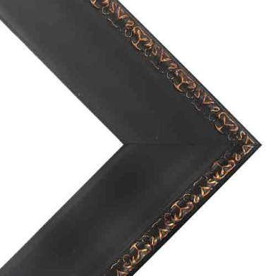 Good Morning Series Matt Black with Gold Frame   FRMTP-GOODMORNING-8X10