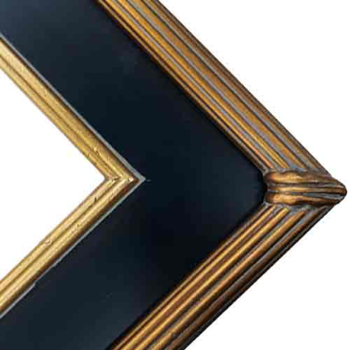 Series M2-BG  Black & Gold Plein Air Frame  FRMTP-M2-BG-11X14