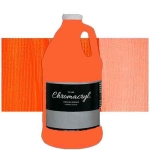 Chromacryl Acrylic Paint  2 Liter (67.7oz)- Neon Orange  CH1421