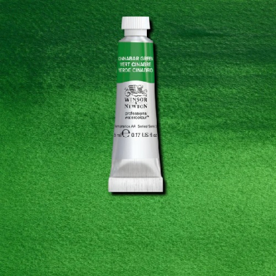 Winsor & Newton Professional Water Colour  (.17oz/5ml) Cinnabar Green