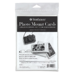Strathmore Photo Mount Cards & Envelopes 5" x 6.875"  (6pk, 80lb) White with Decorative Emboss  ST205-180