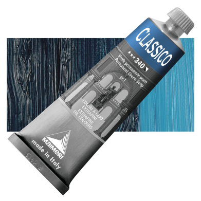Maimeri Classico Oil Paint 60ml -Permanent Green Deep