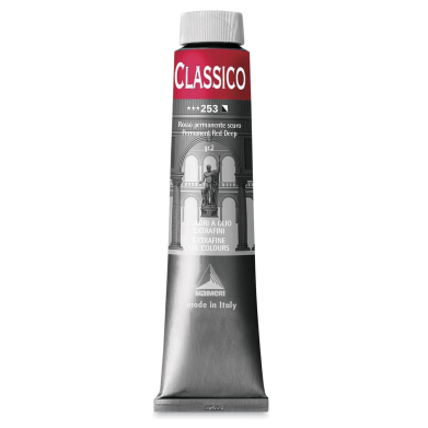 Maimeri Classico Oil Paint 200ml -Permanent Red Deep