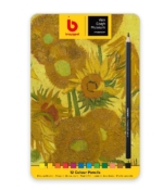 Bruynzeel Colored Pencil Tin Set 12ct - Van Gogh Museum Sunflower