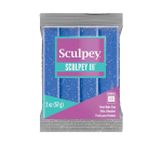 Sculpey III Oven-Bake Clay (2oz bar) - Blue Glitter