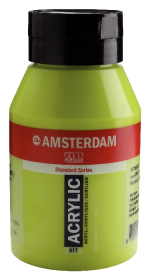 Royal Talens Amsterdam Acrylic Paint - (33.8oz/1000ml) 617 Yellowish Green