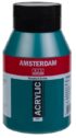 Royal Talens Amsterdam Acrylic Paint - (33.8oz/1000ml) 675 Phthalo Green