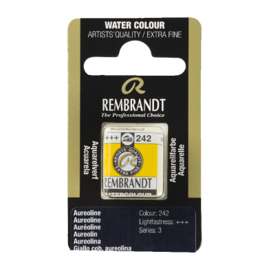 Rembrandt Professional Watercolor Half Pan -242 Aureoline
