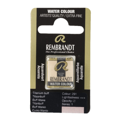 Rembrandt Professional Watercolor Half Pan -291 Titanium Buff