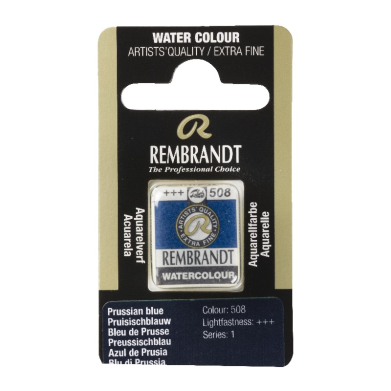 Rembrandt Professional Watercolor Half Pan -508 Prussian Blue