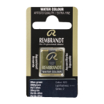Rembrandt Professional Watercolor Half Pan - 620 Olive Green
